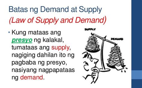 Demand and supply tagalog